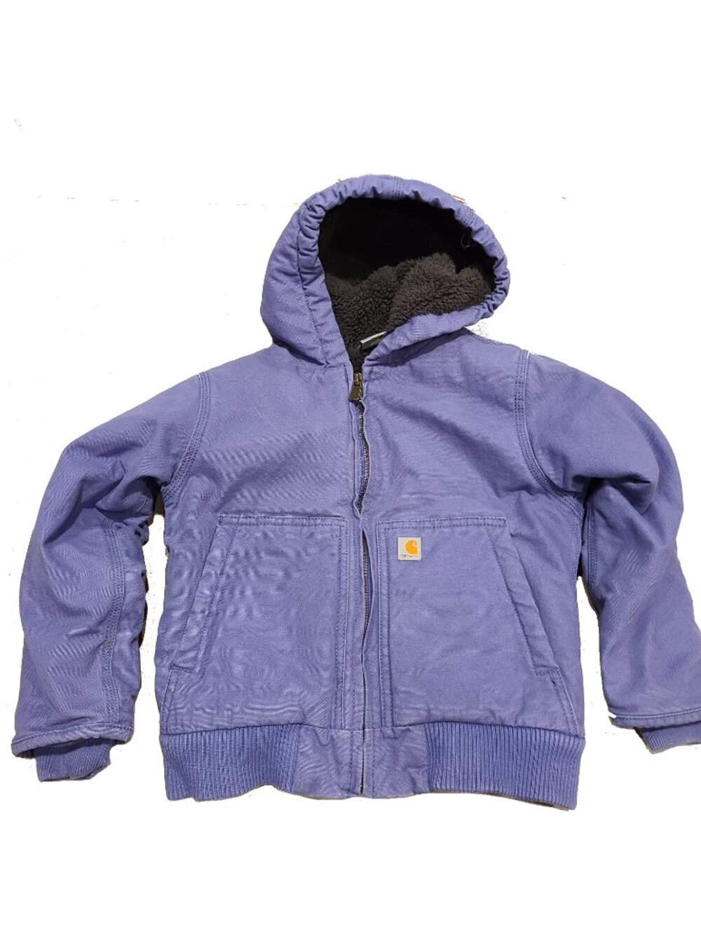 Carhartt Kids Hooded Coat Jacket Purple Periwinkle Boys Girls Size 6